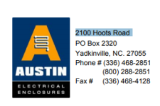 Logo for Austin Electrical Enclosures Logo for Austin Electrical Enclosures